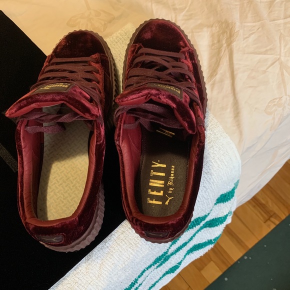 Puma Fenty Velvet Creeper by Rihanna (Burgundy) - Picture 5 of 6